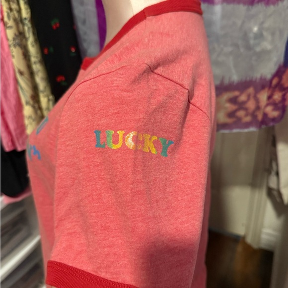 RARE HTF Lucky brand Red Ringer Tee “Spoiled Rotten” - Picture 4 of 6
